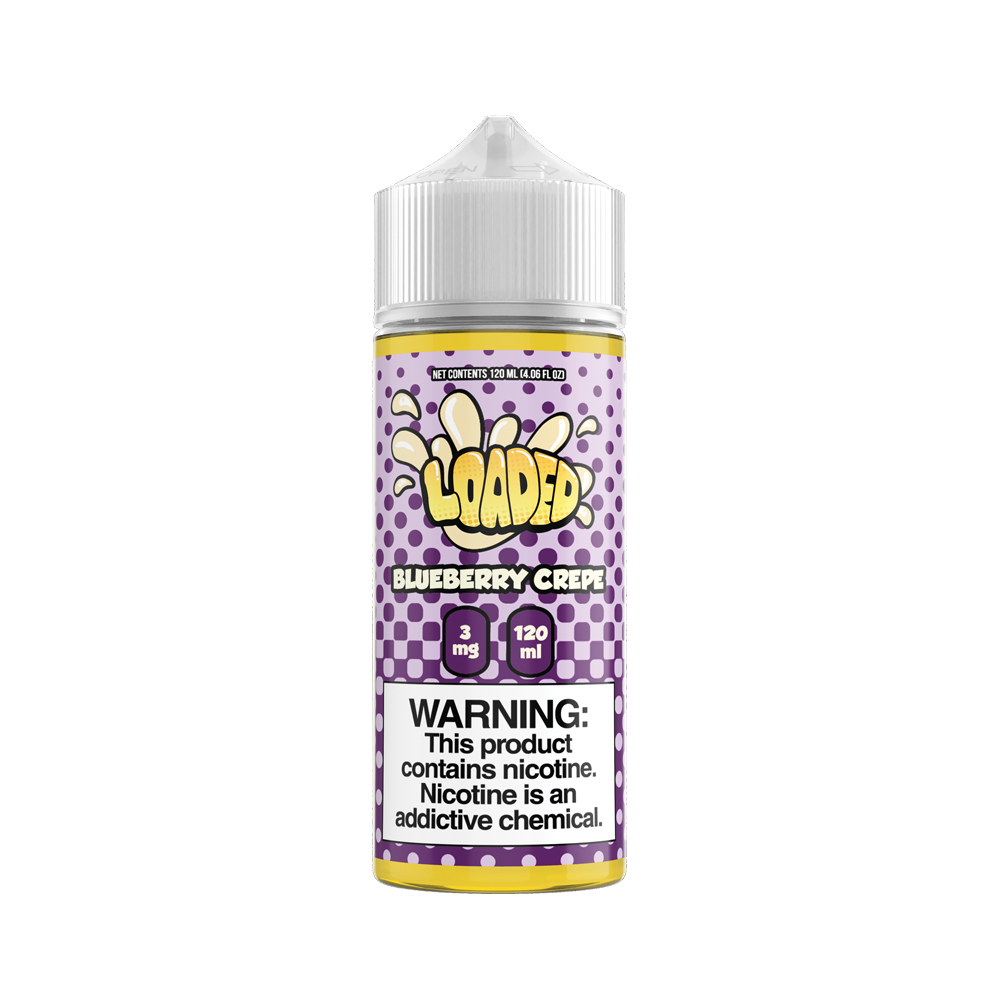 LOADED Series E-Liquid | 120mL | 3mg | Freebase | Blueberry Crepe