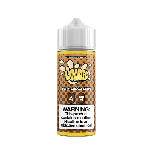 LOADED Series E-Liquid | 120mL | 3mg | Freebase | Nutty Choco Crepe