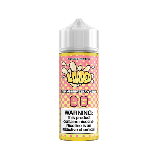 LOADED Series E-Liquid | 120mL | 3mg | Freebase | Strawberry Cream Crepe