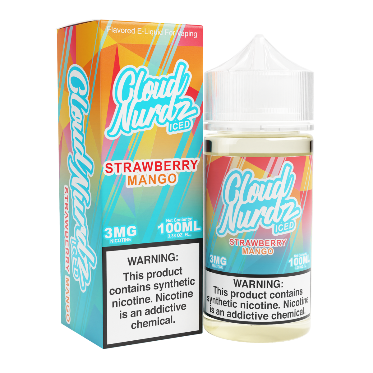 Strawberry Mango Iced by Cloud Nurdz TFN 100mL with packaging