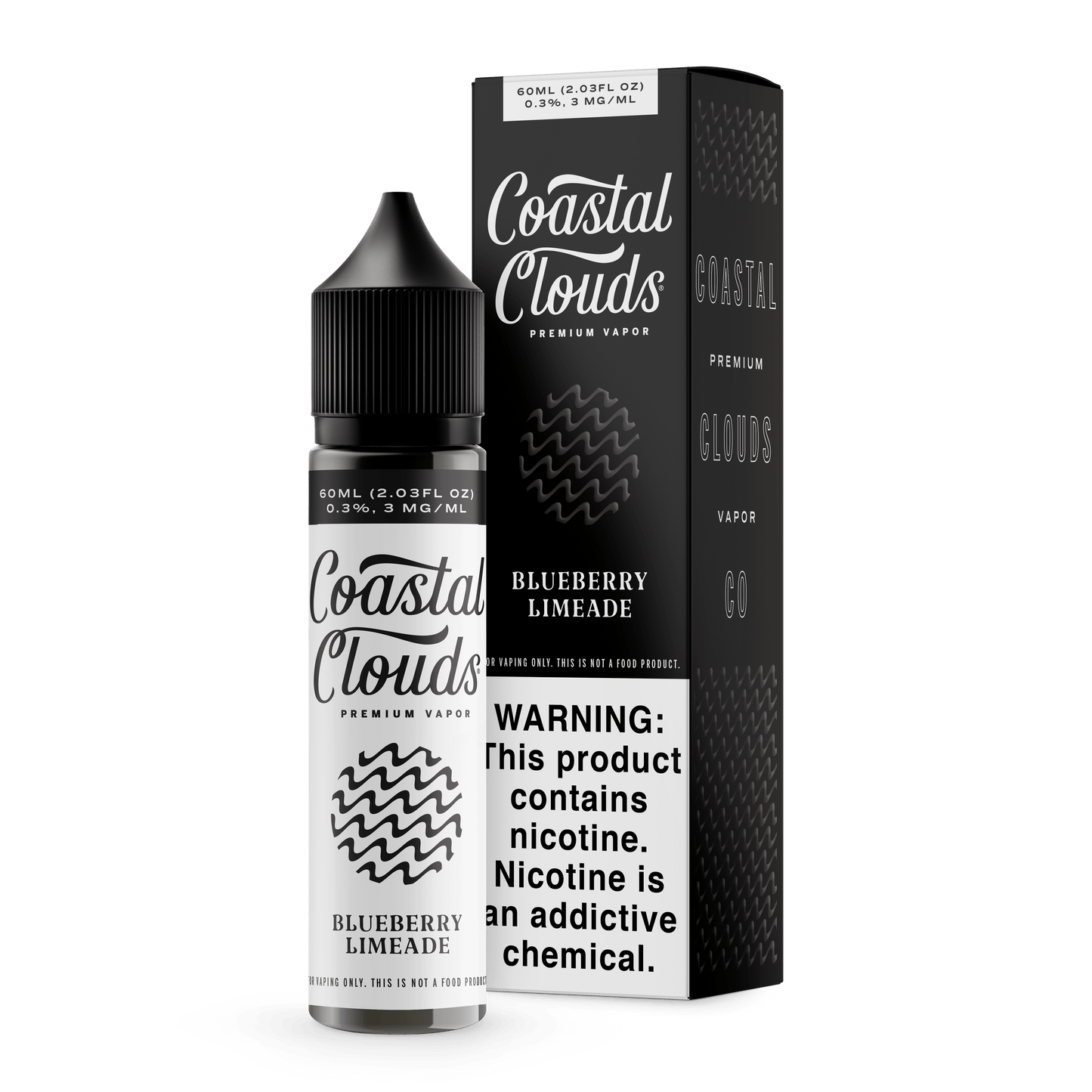 Blueberry Limeade by Coastal Clouds Series 60mL with Packaging