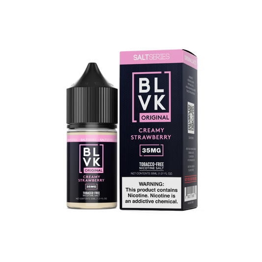 Creamy Strawberry by BLVK TFN Salt 30mL with packaging
