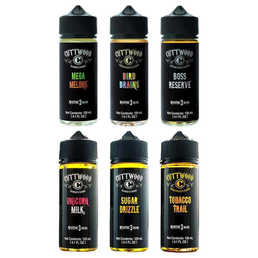Cuttwood Series E-Liquid 120mL – Freebase- Group Photo