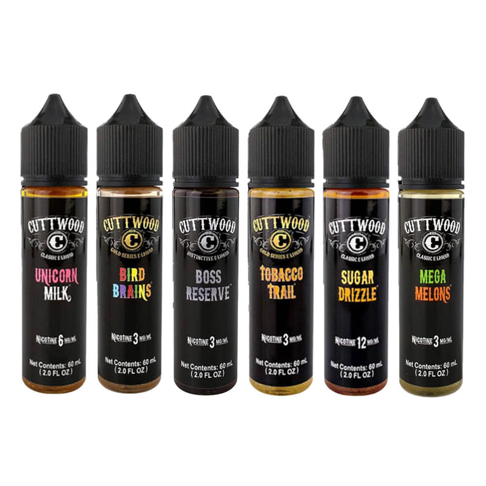 Cuttwood Series E-Liquid 60mL – Freebase- Group Photo