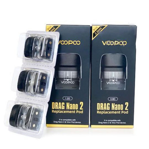Voopoo Drag Nano 2 Replacement Pods | 3-Pack group photo