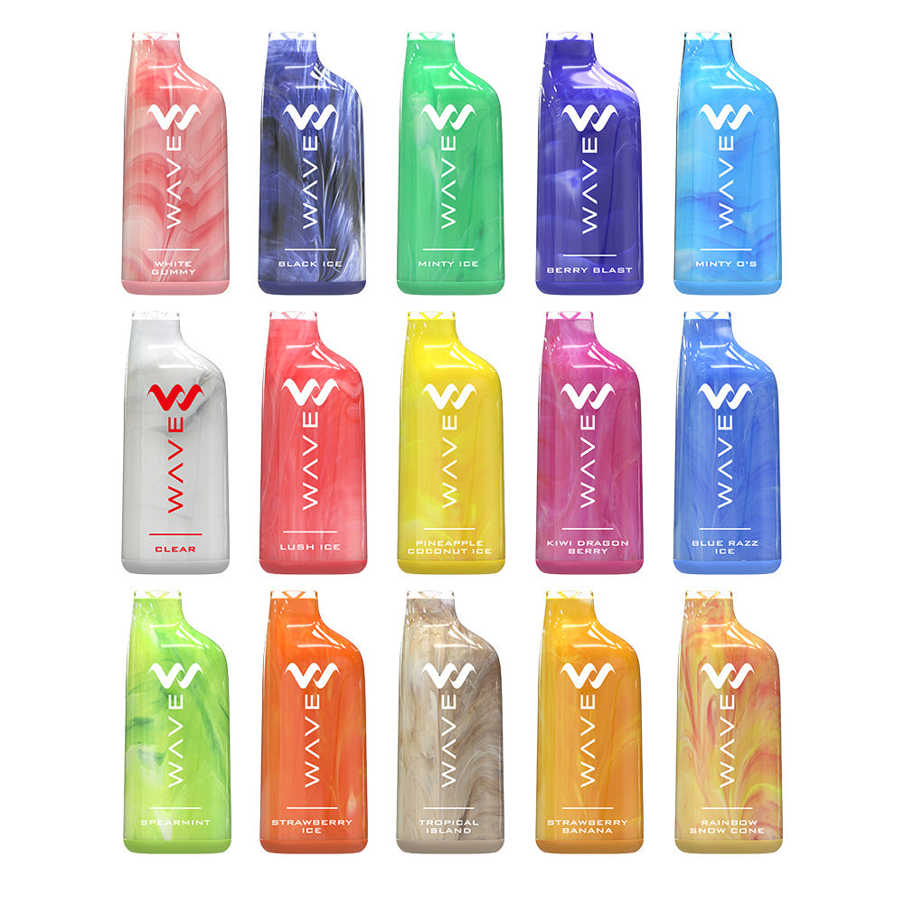 Wave Nicotine Disposable | 8000 Puff | 18mL | 50mg | Group Photo