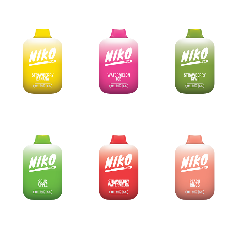 Niko Bar Disposable | 7000 Puffs | 15mL  | 50mg | Group Photo