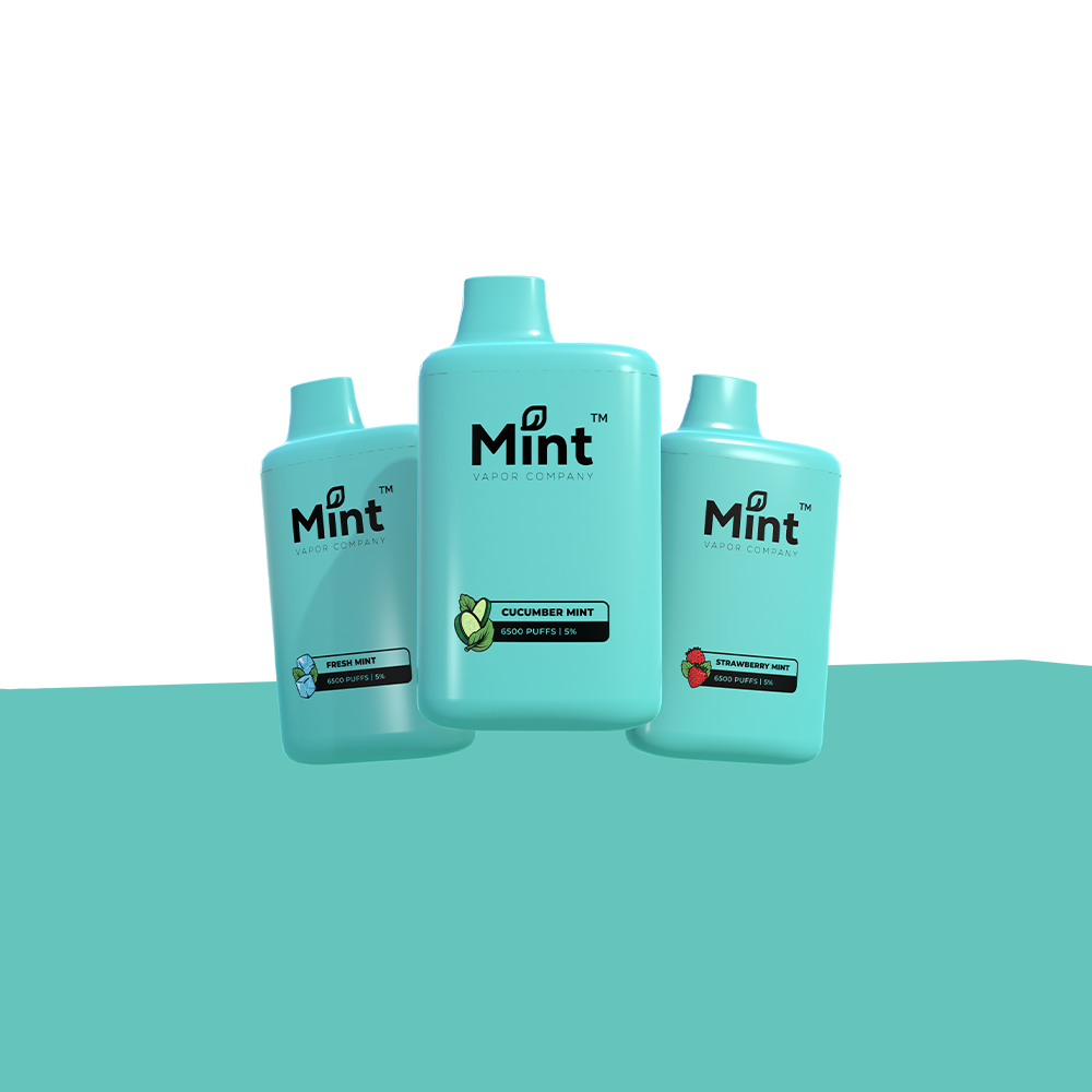 Mint Series Disposable 6500 Puffs 16mL 50mg group photo