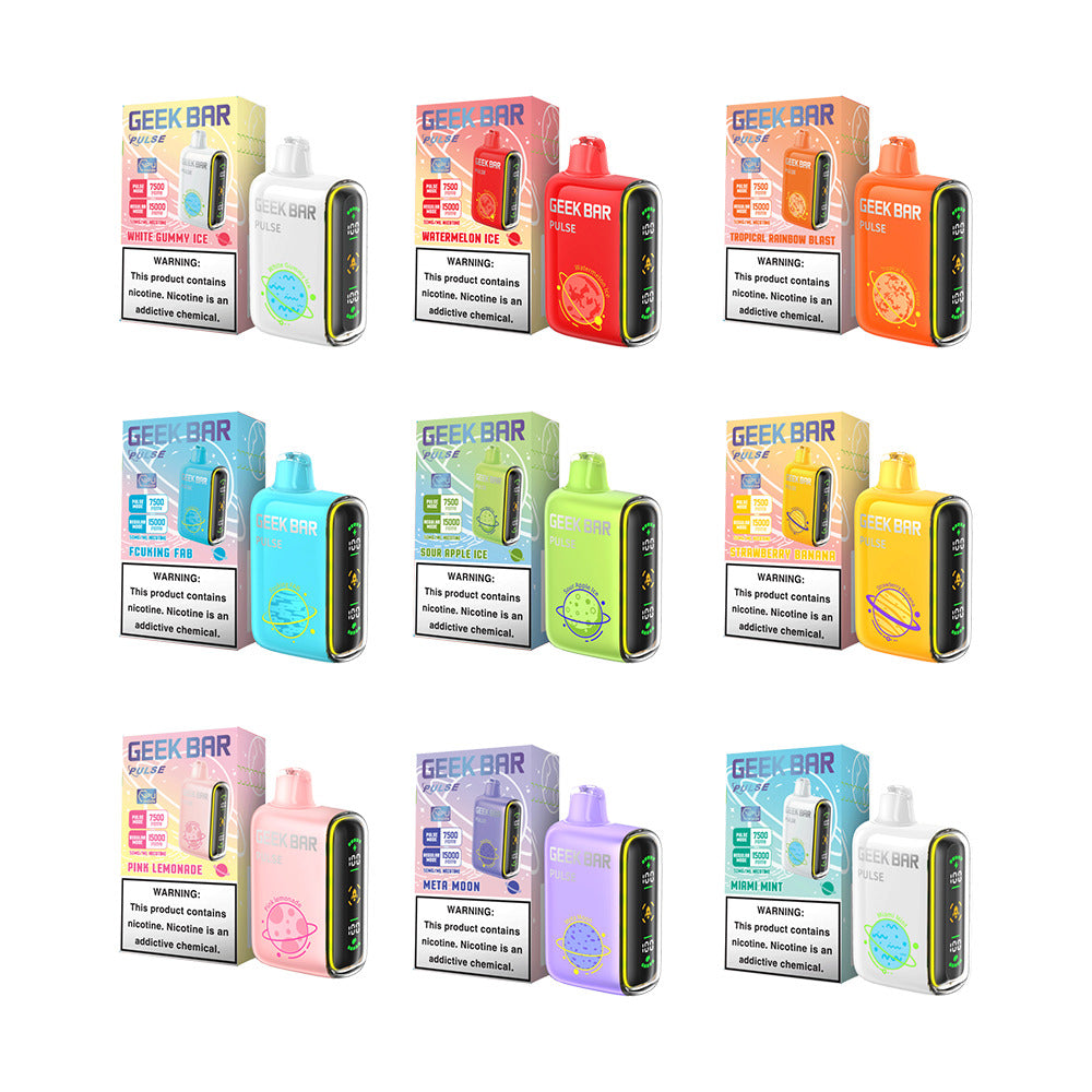 Geek Bar Pulse Disposable 15000 Puffs 16mL 50mg - Group Photo