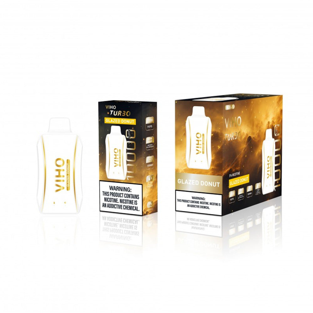 Viho Turbo Disposable 10000 Puffs 17mL 50mg - Glazed Donut with packaging