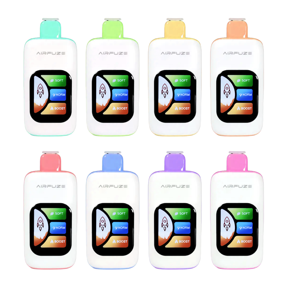 AIRFUZE Smart-Phone Disposable | 30000 Puffs | 20mL | 50mg | GROUP PHOTO