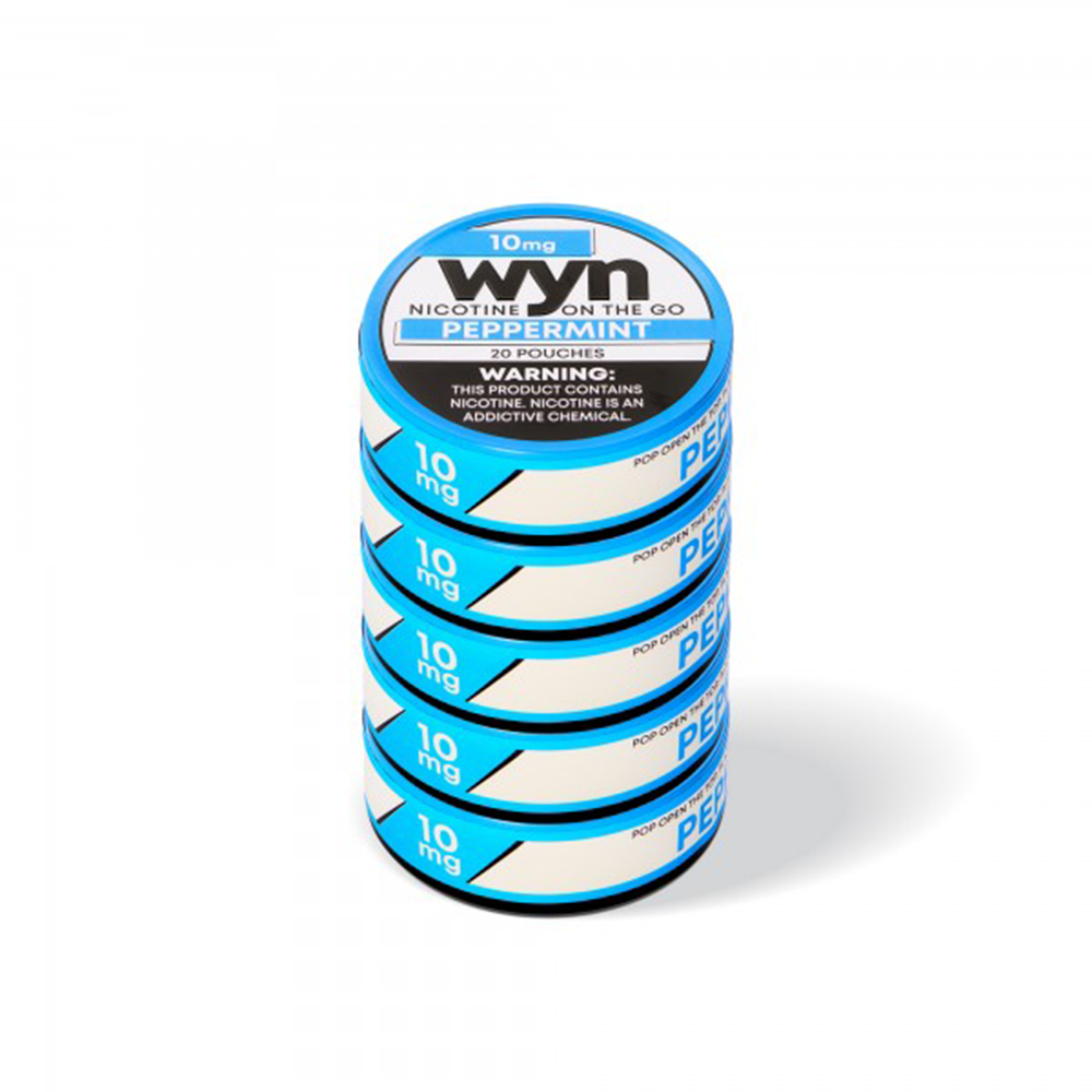 WYN Nicotine Pouches (20ct Can)(5-Can Pack) peppermint