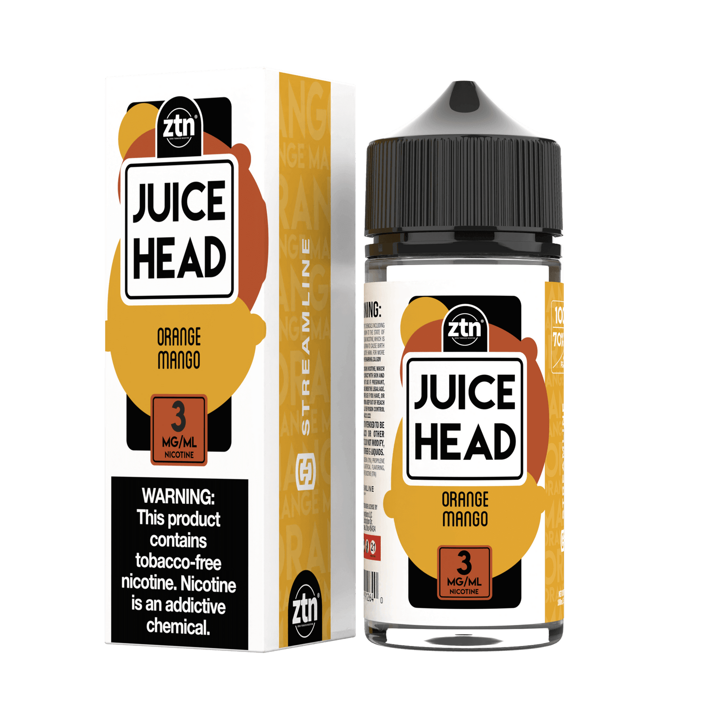 Orange Mango (ZTN) by Streamline - Juice Head 100mL with packaging
