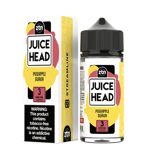Pineapple Guava by Juice Head Series E-Liquid 100mL (Freebase) with packaging