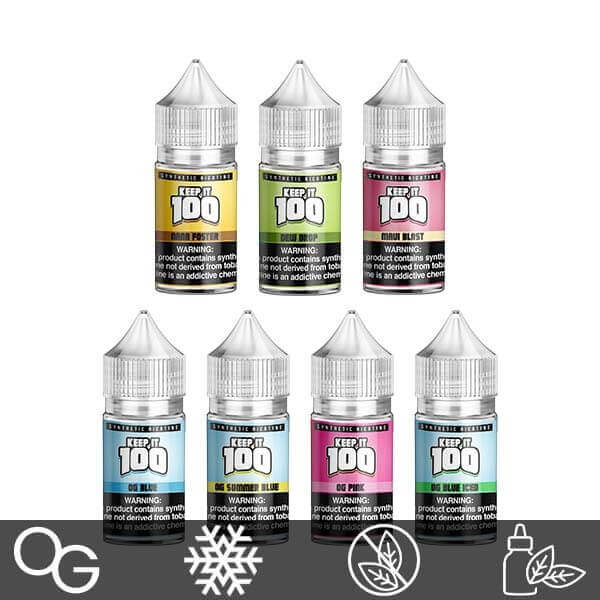 Keep It 100 TFN Salt Series E-Liquid 30mL (Salt Nic) - Group Photo