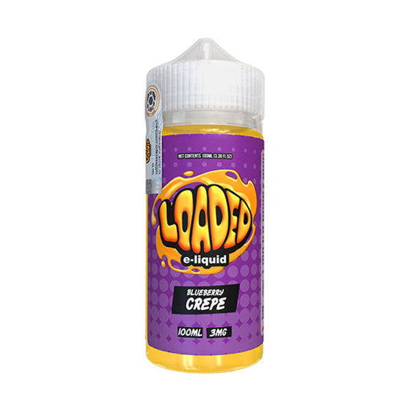 Blueberry Crepe by Loaded Series E-Liquid 100mL (Freebase) bottle