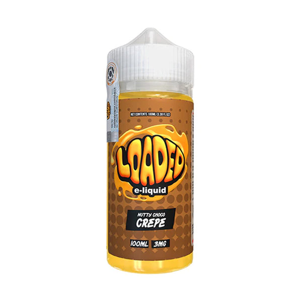 Nutty Choco Crepe by Loaded Series E-Liquid 100mL (Freebase) bottle