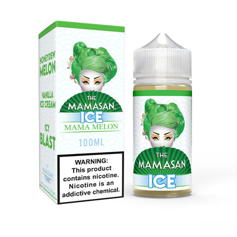 Mama Melon Ice (Honeydew Melon Ice) by The Mamasan Series | 100ml with packaging