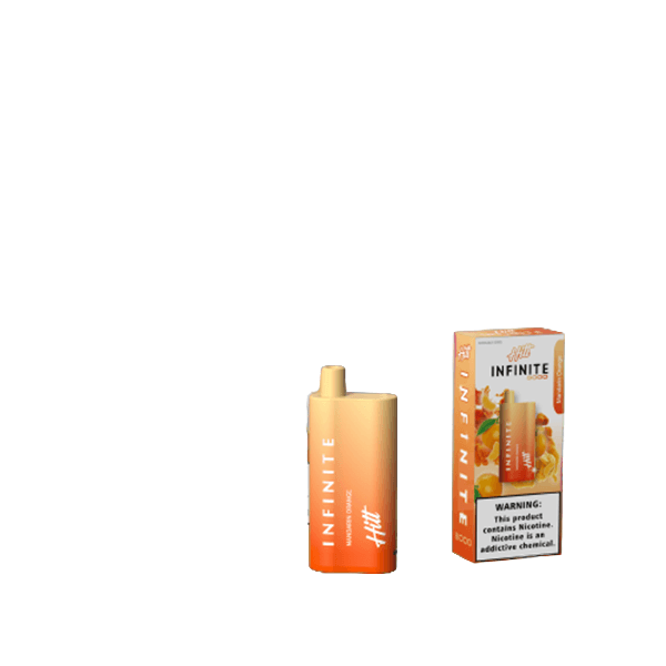 Hitt Infinite Disposable | 8000 Puffs | 20mL | 50mg | Mandarin Orange with Packaging