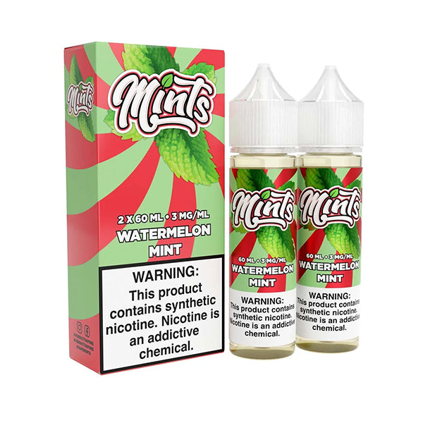 Watermelon Mint by Mints (60mL x2, 120mL)(Freebase) with packaging