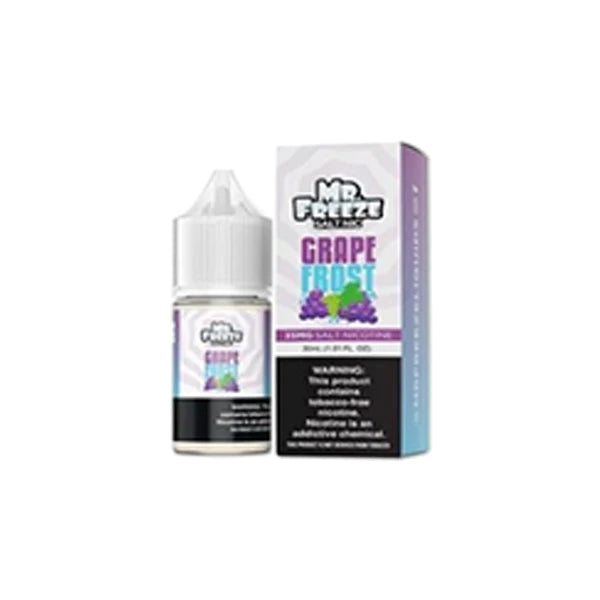 Mr. Freeze TFN Salt Series E-Liquid | 30mL | 35mg | Salt Nic | Grape Frost with Packaging