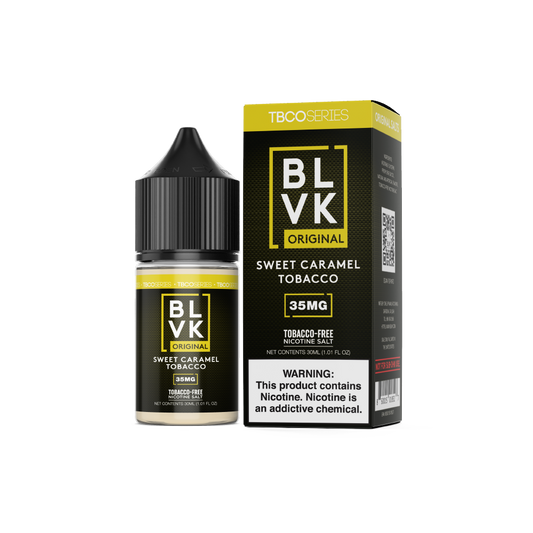 Sweet Tobacco by BLVK TFN Salt 30mL Bottle with packaging