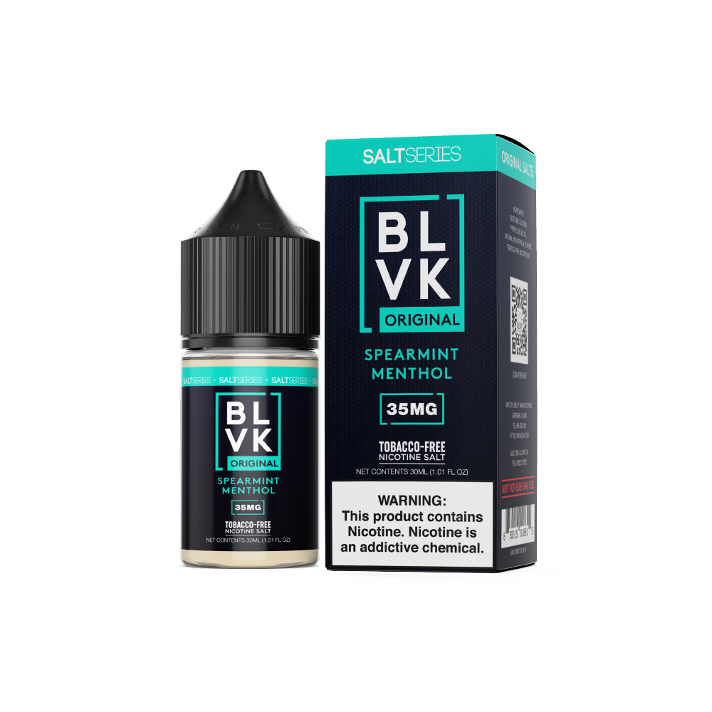 Spearmint Menthol by BLVK TFN Salt 30mL with packaging
