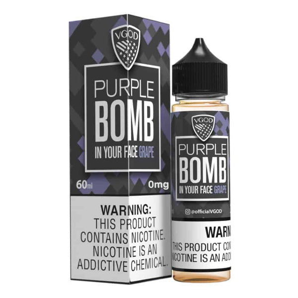Purple Bomb by VGOD eLiquid 60mL with packaging