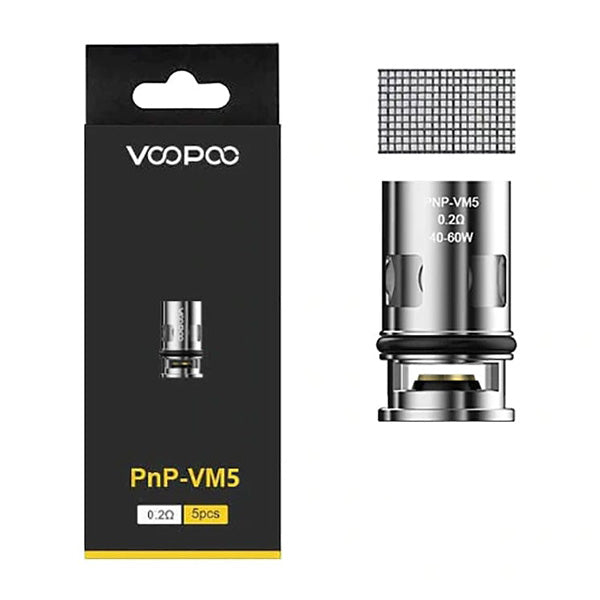 VooPoo PnP Replacement Coils (Pack of 5) | PnP-VM5 0.2ohm