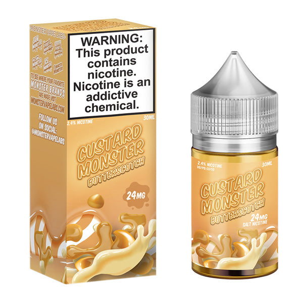 Butterscotch by Custard Monster Salts Series 30mL  with Packaging