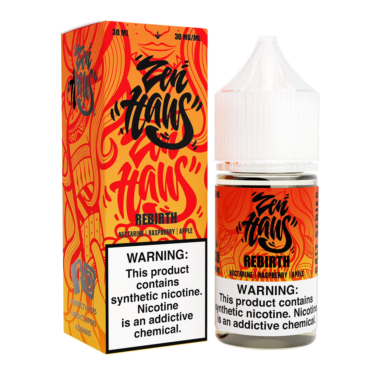 Rebirth by ZEN HAUS SALTS E-Liquid 30ml with Packaging