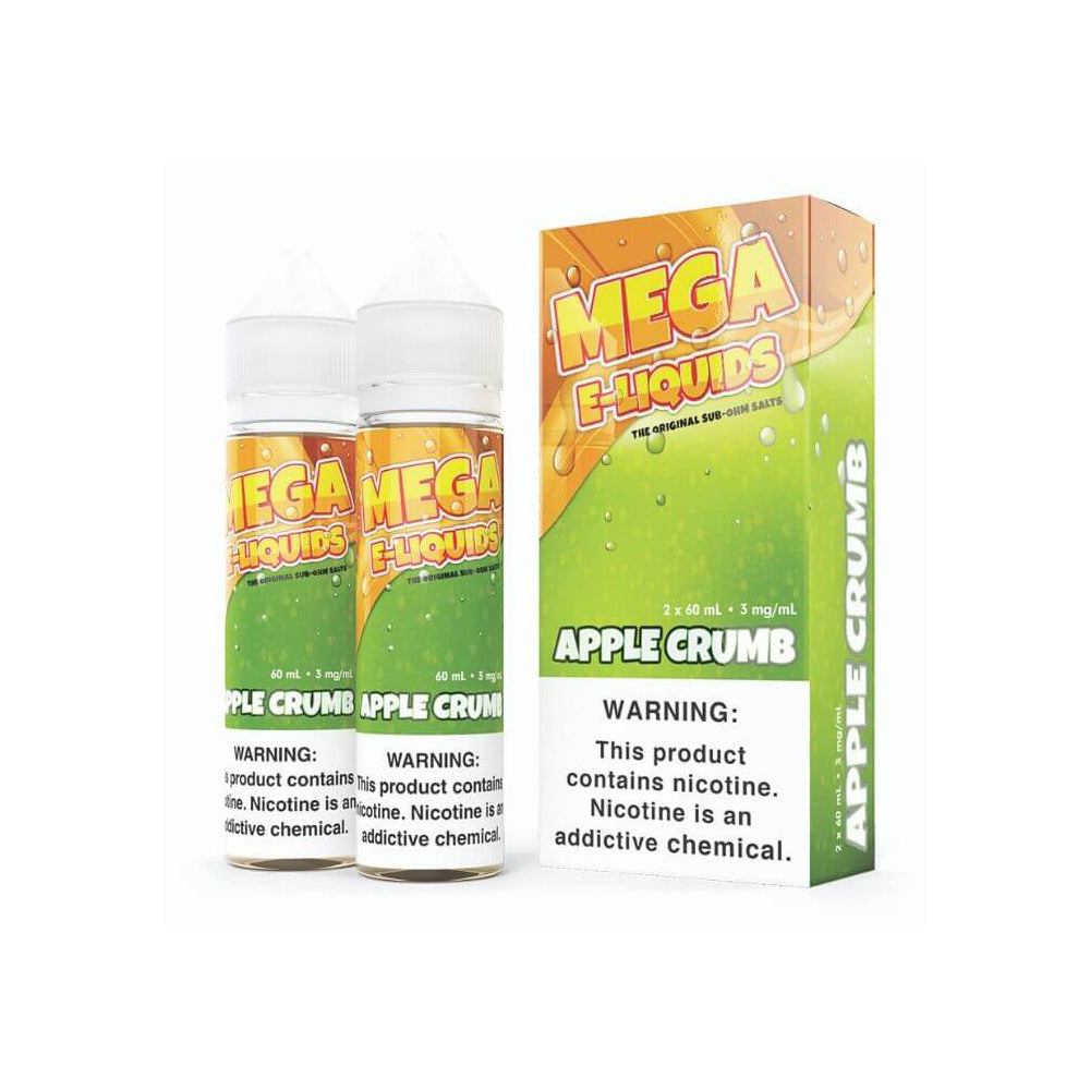 Apple Crumb by MEGA eJuice 2X 60ml with Packaging