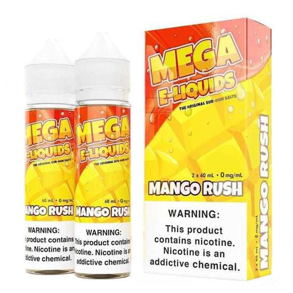 Mango Rush by MEGA eJuice 2X 60ml with Packaging