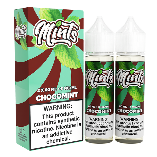 Chocomint by Mints Series E-Liquid 120mL (Freebase) with Packaging