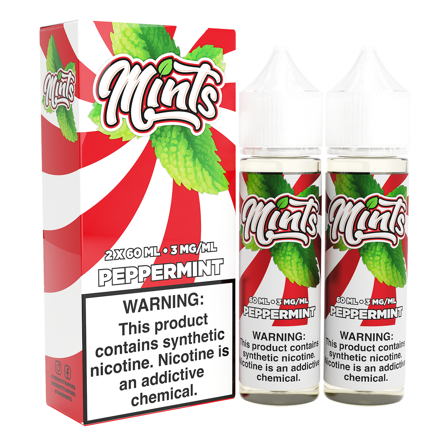 Peppermint by Mints Series 2x60mL with Packaging