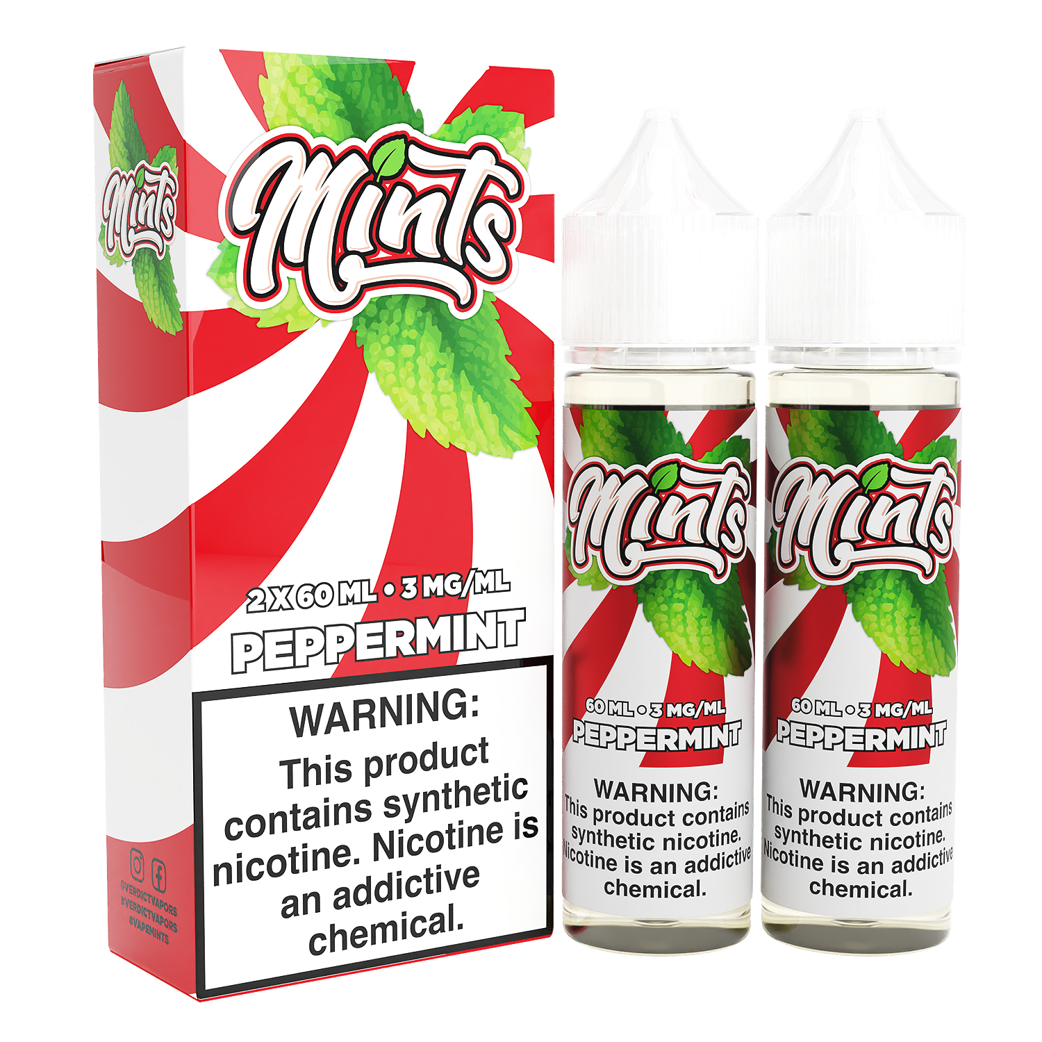Peppermint by Mints Series 2x60mL with Packaging