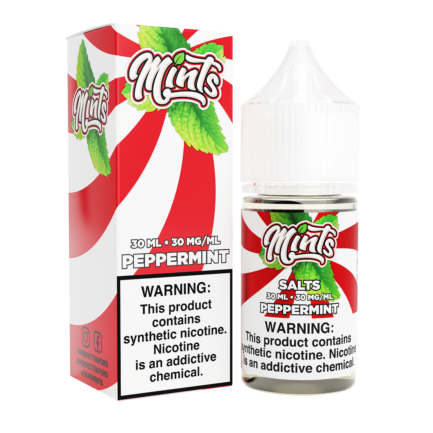 Peppermint by Mints Salts Series 30mL with Packaging