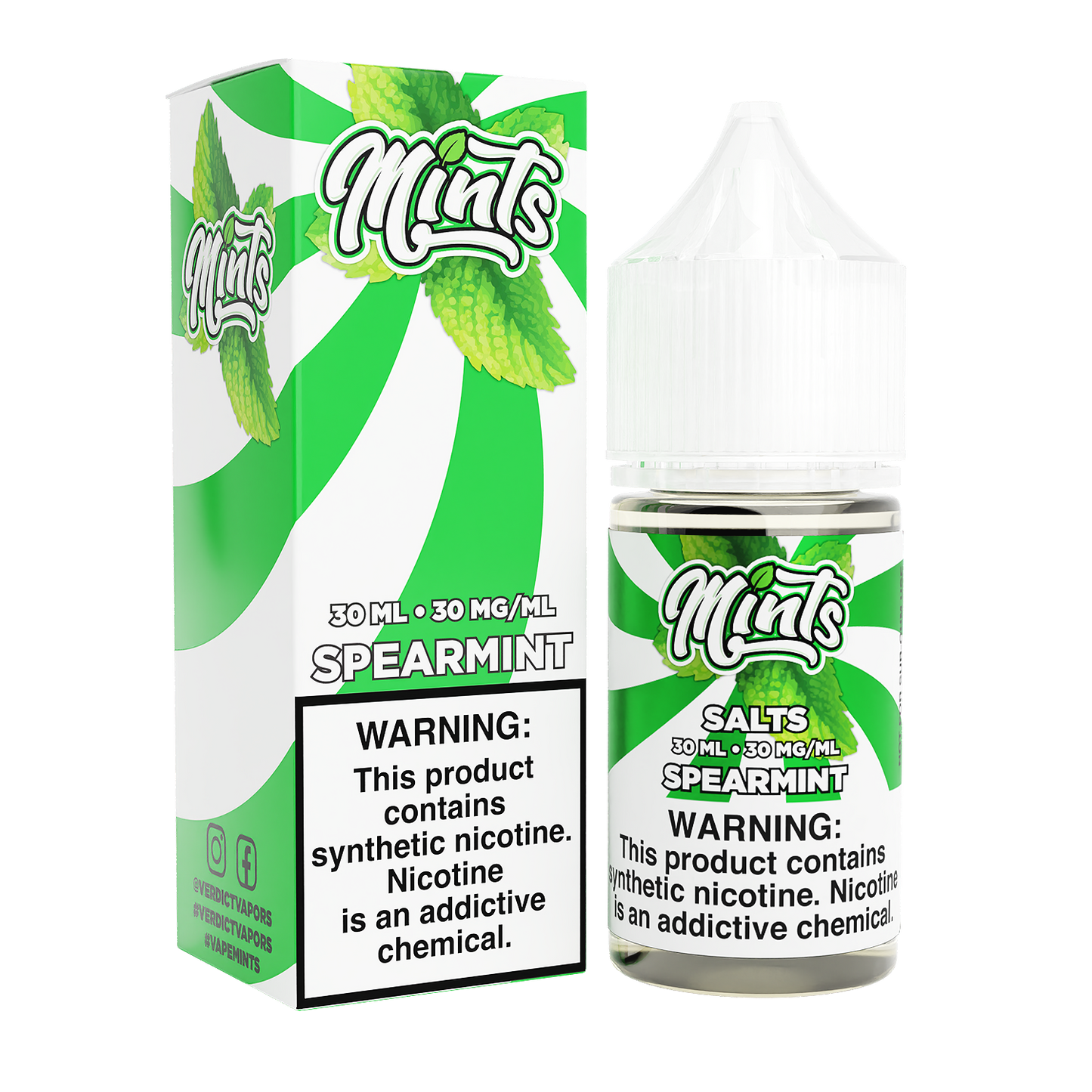 Spearmint by Mints Salts Series 30mL with Packaging