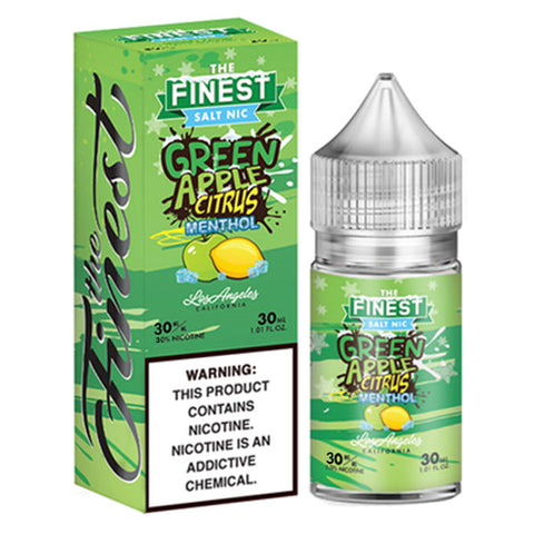 Green Apple Citrus Menthol by Finest SaltNic 30ML with Packaging