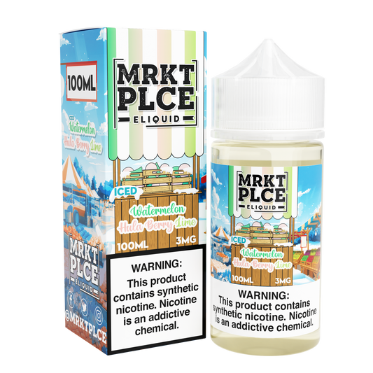 Iced Watermelon Hula Berry Lime by MRKT PLCE Series 100mL with Packaging