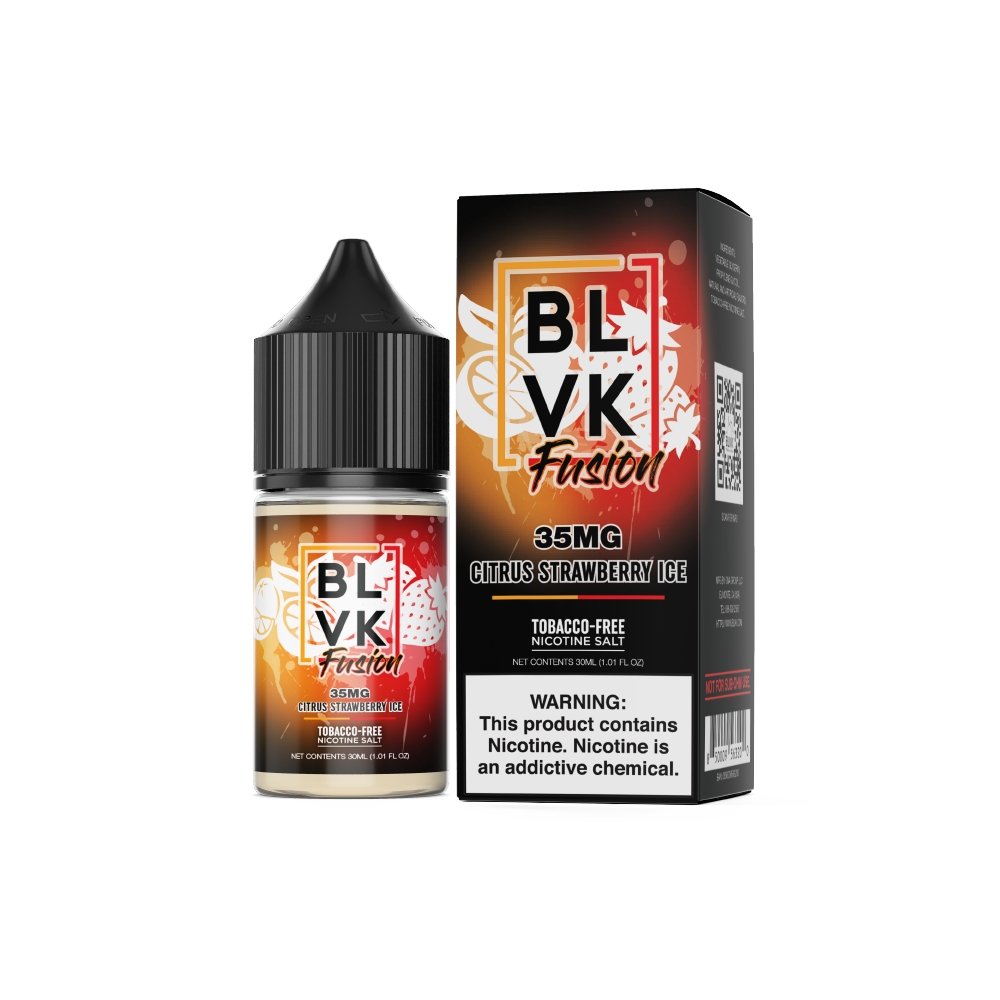 Citrus Strawberry Ice by BLVK Fusion TFN Salt 30mL with Packaging