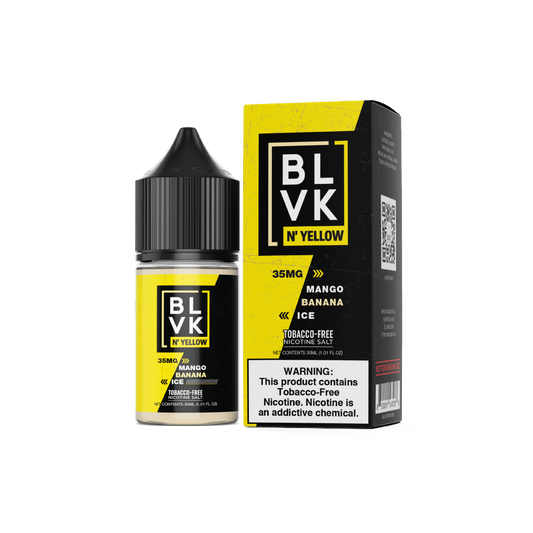 Mango Banana Ice by BLVK N' Yellow TFN Salt 30mL with Packaging