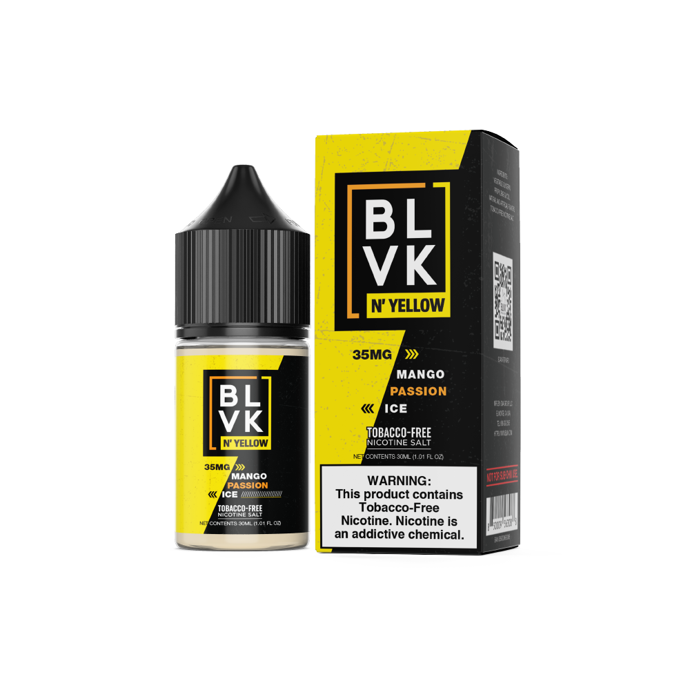 Mango Passion Ice by BLVK N' Yellow TFN Salt 30mL with Packaging