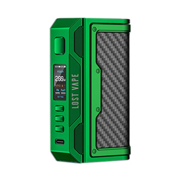 Lost Vape Thelema Quest 200W Mod Green Carbon Fiber