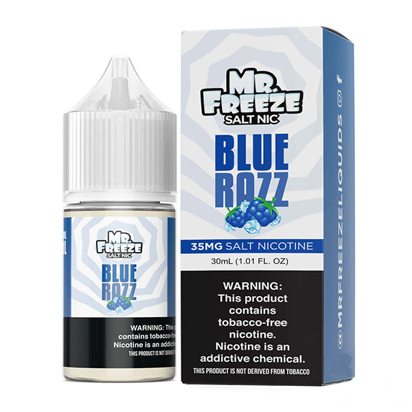 Mr. Freeze Tobacco-Free Nicotine Salt Series | 30mL - Blue Raspberry with packaging