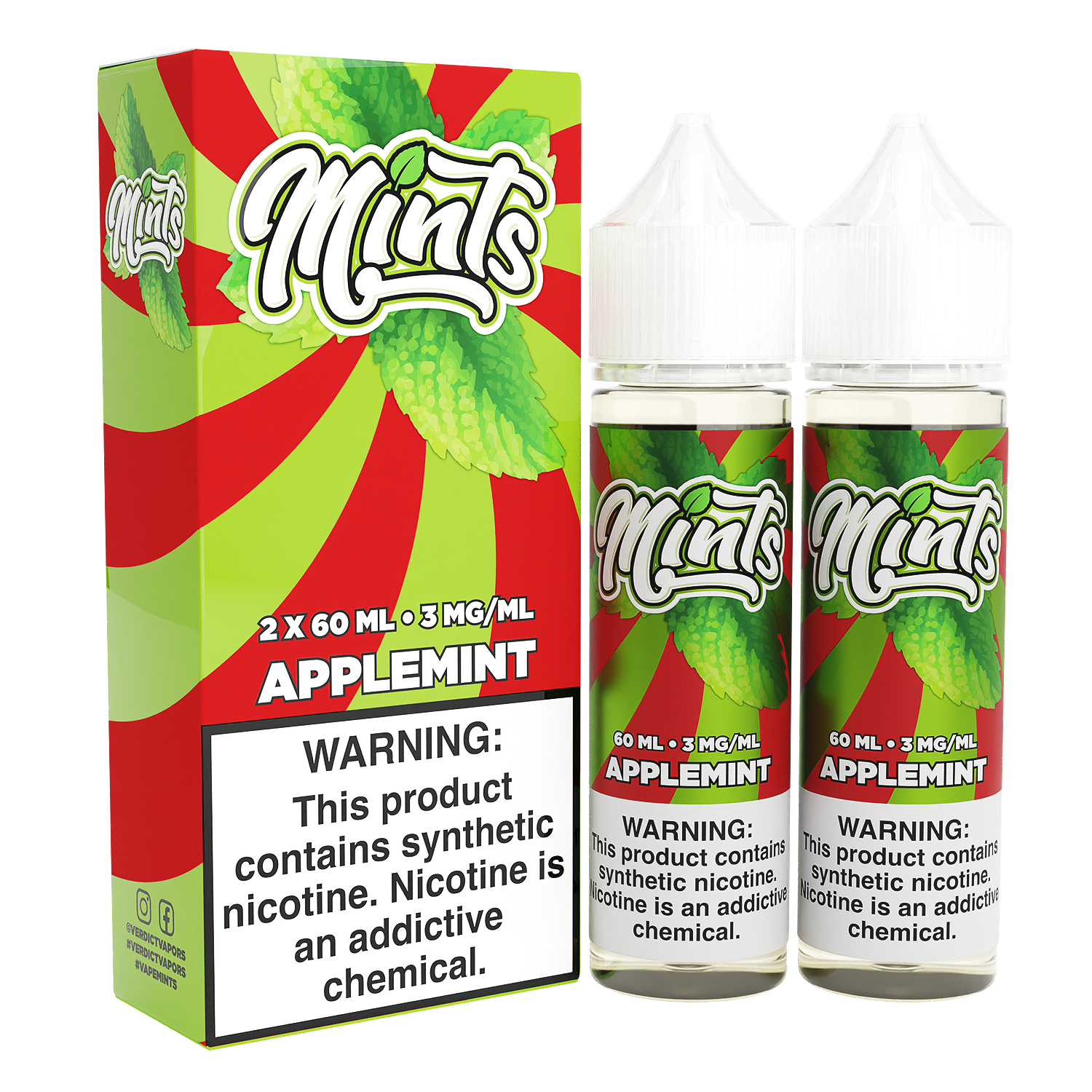 Applemint by Mints Series 2x60mL with Packaging