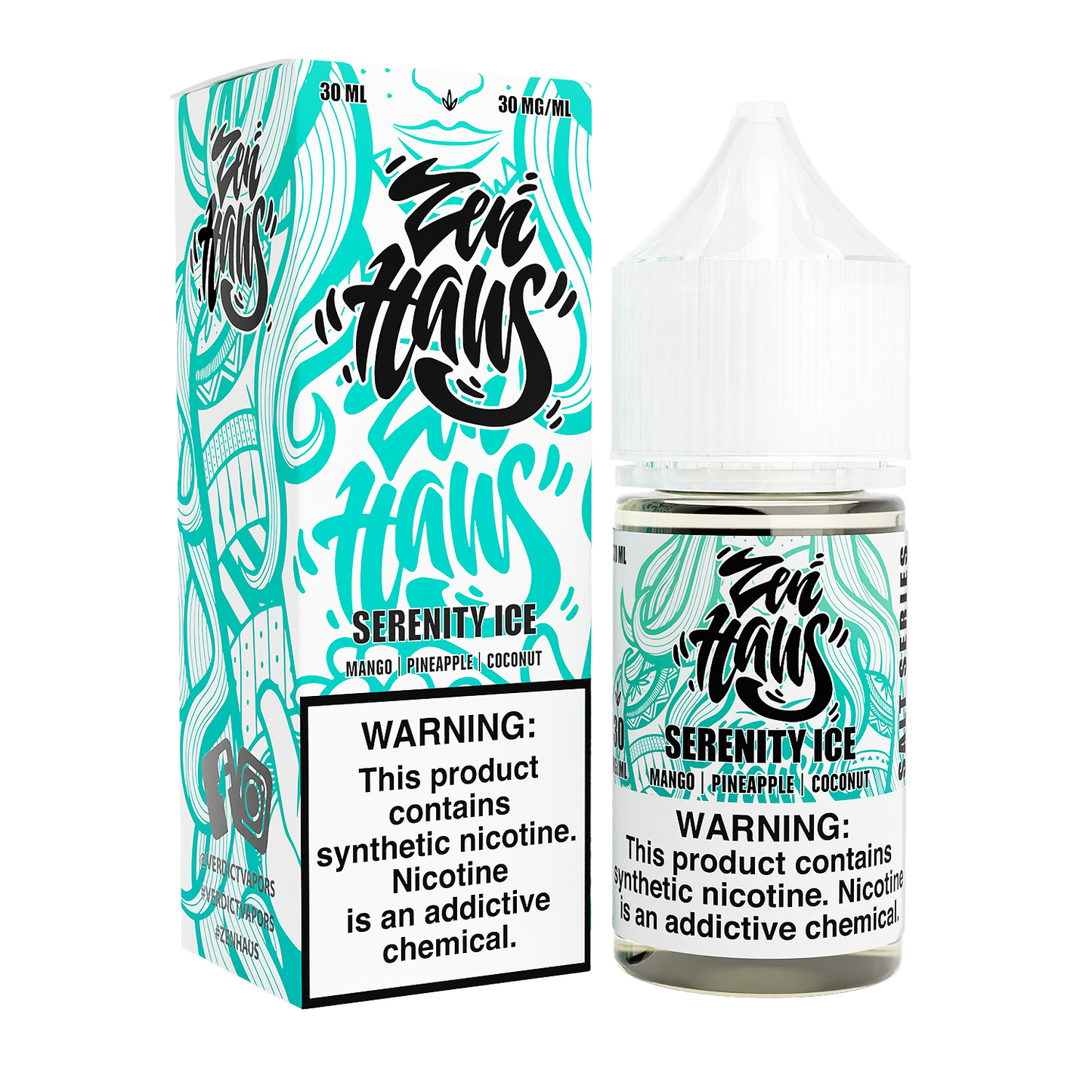 Serenity ICE by ZEN HAUS SALTS E-Liquid 30ml with Packaging