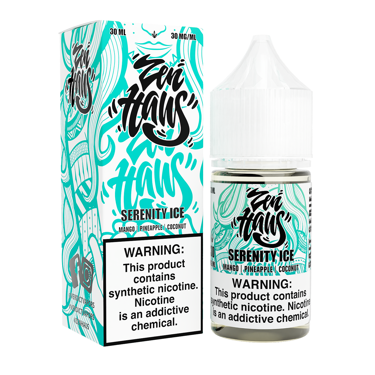 Serenity ICE by ZEN HAUS SALTS E-Liquid 30ml with Packaging