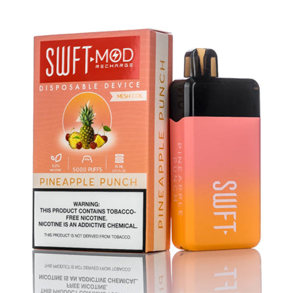 SWFT Mod Disposable | 5000 Puffs | 15mL | 50mg | Pineapple Punch with packaging
