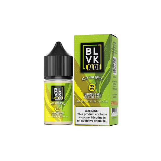 Aloe Pineapple by BLVK ALOE TF-Nic Salt Series 30mL with packaging